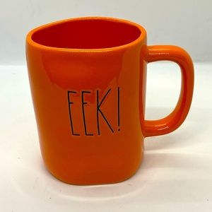 - EEK! Halloween Rae Dunn Bright Orange Mug. Great condition